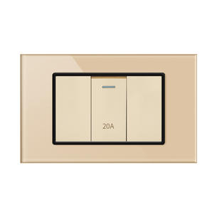 Tempered Glass Switch LYBL-20A Switch-GOLD